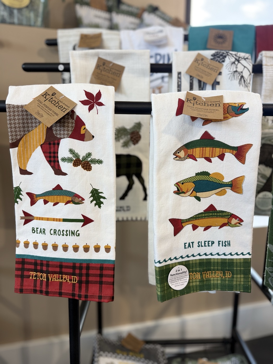 Teton Valley custom embroidered hand towels